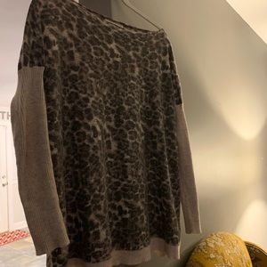 SENES Cheetah Tunic Sweater